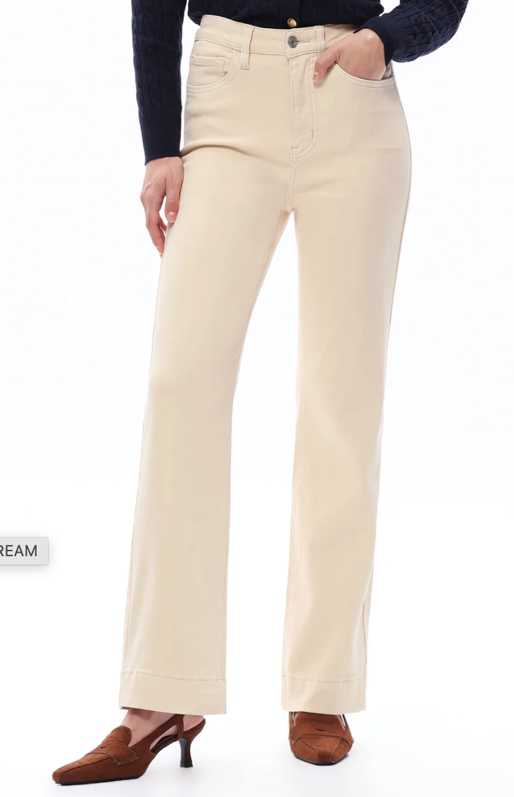 Samantha High Rise Bootcut Vanilla Cream