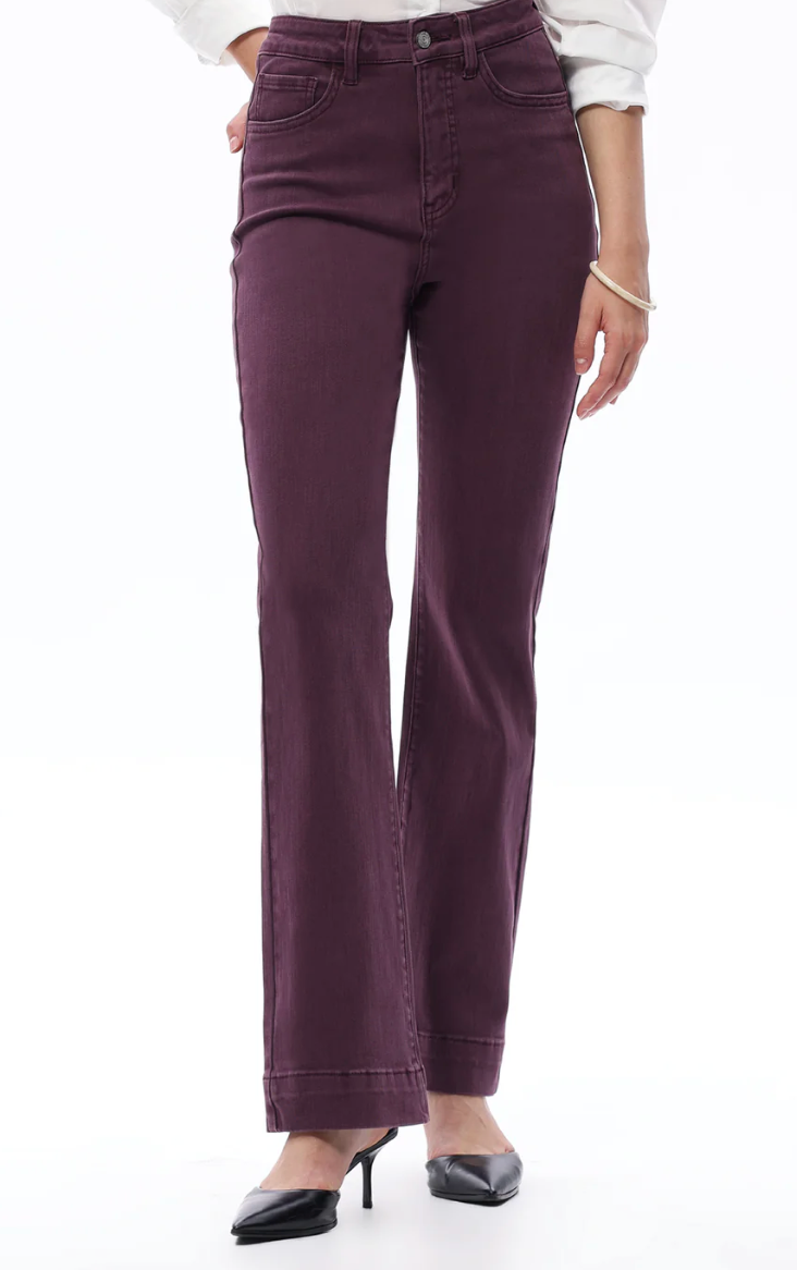 Samantha High Rise Bootcut Plum