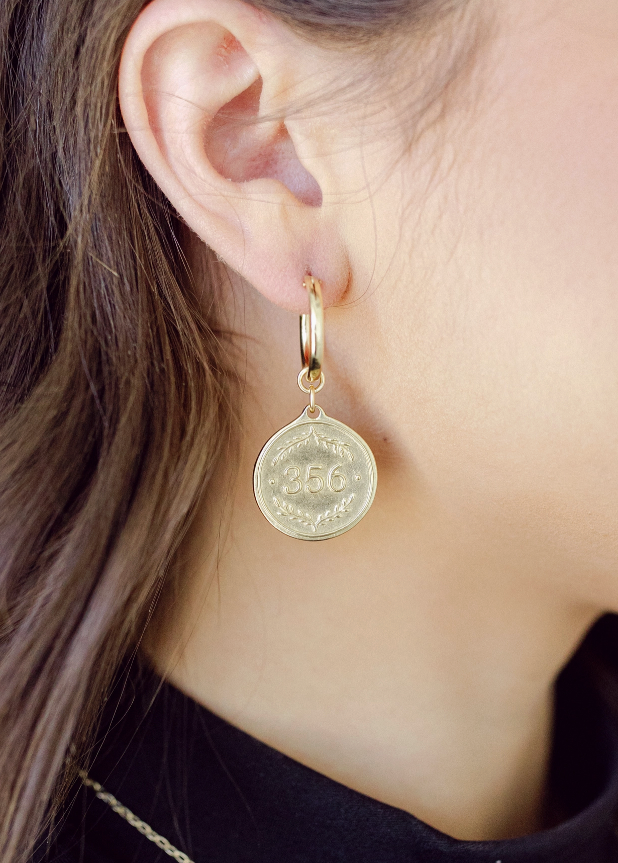 Proverbs 3:5-6 Hoop Earrings