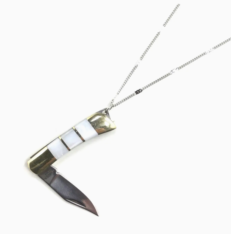 Polly PocketKnife Necklace