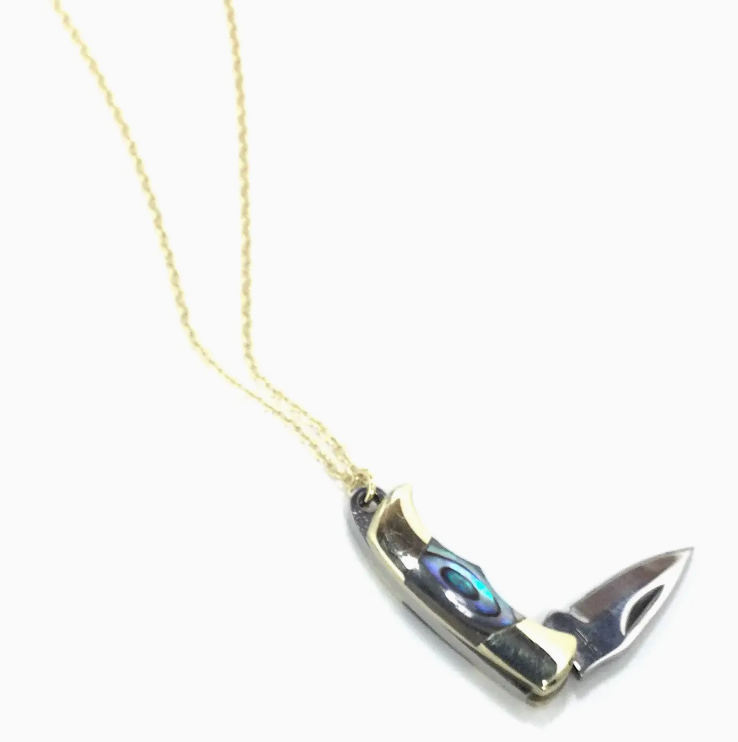 Safe and Secure Pocketknife Necklace