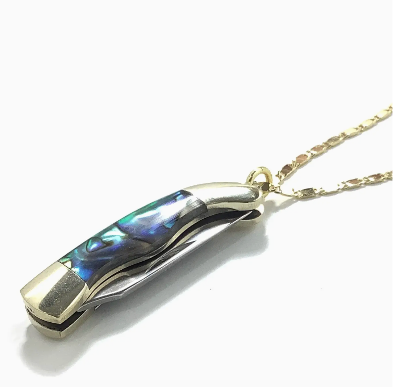 Abalone Pocketknife Necklace