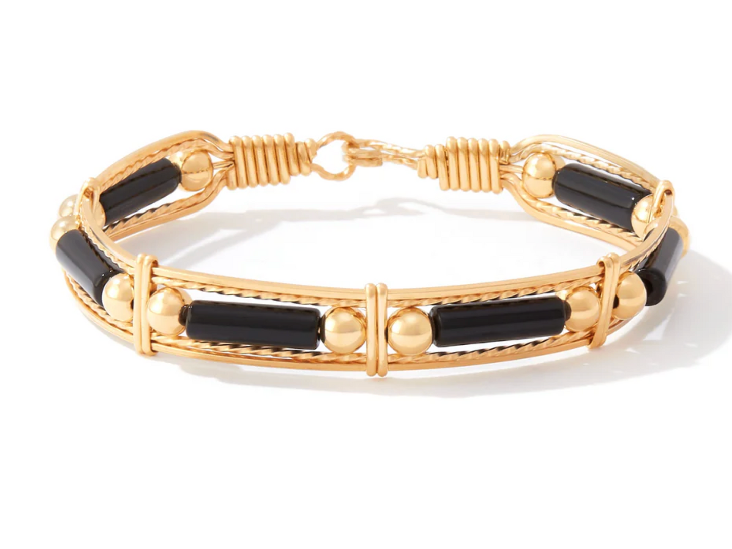 Color Your World Bracelet (Gold Beads)