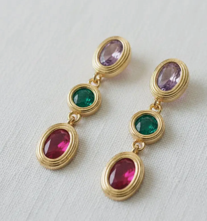 Geo Drop Earrings