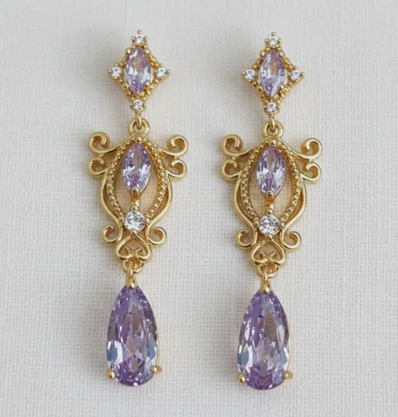Purple Palace Earrings