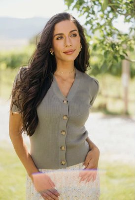 Moss Cardigan/Top