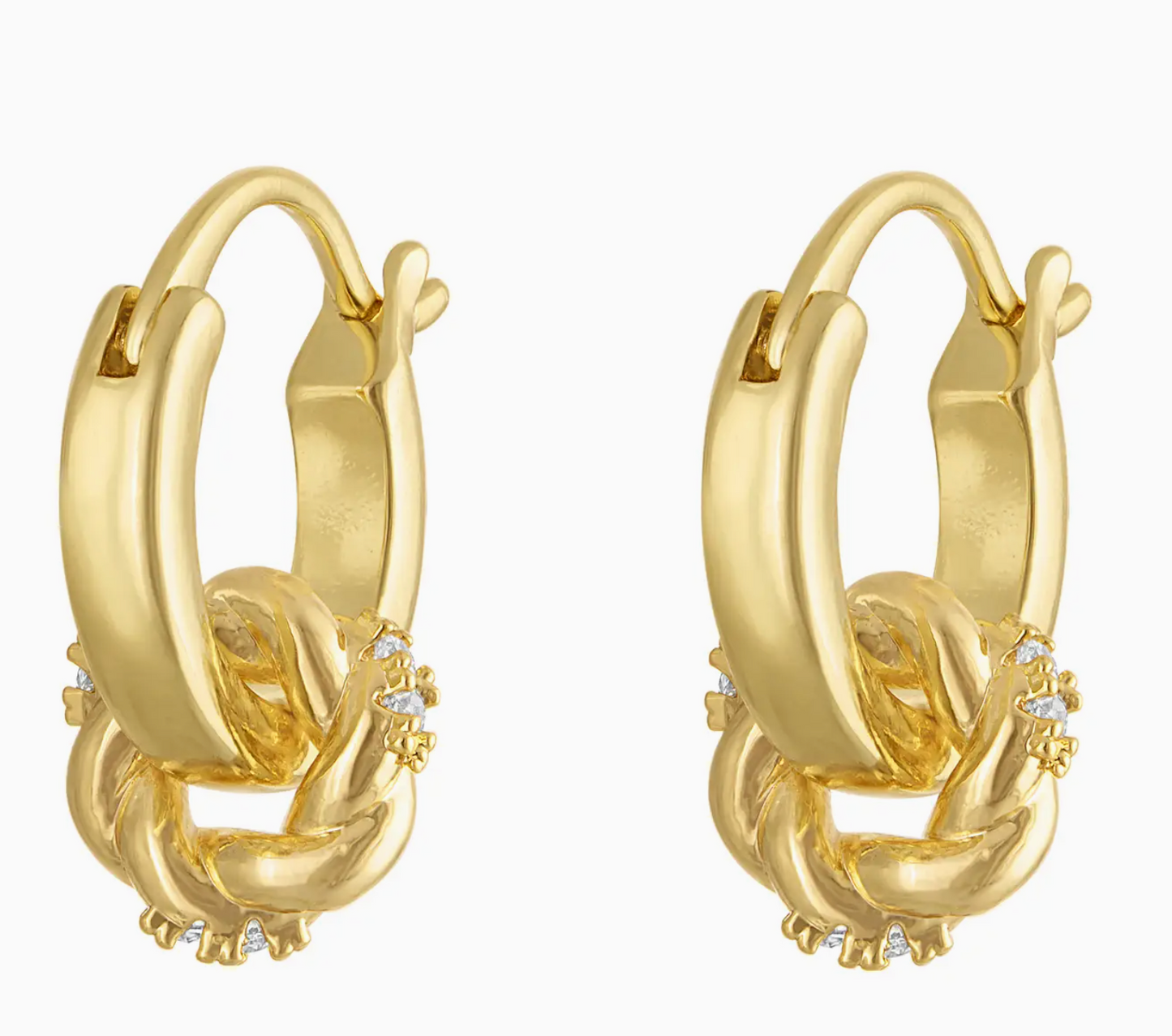 Rondelle Huggie Earrings
