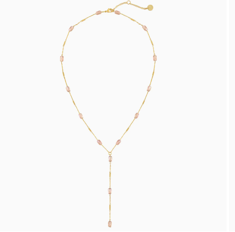 Violet Lariat Necklace