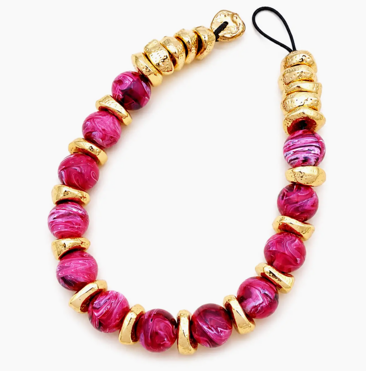 Swirl Beaded Necklace
