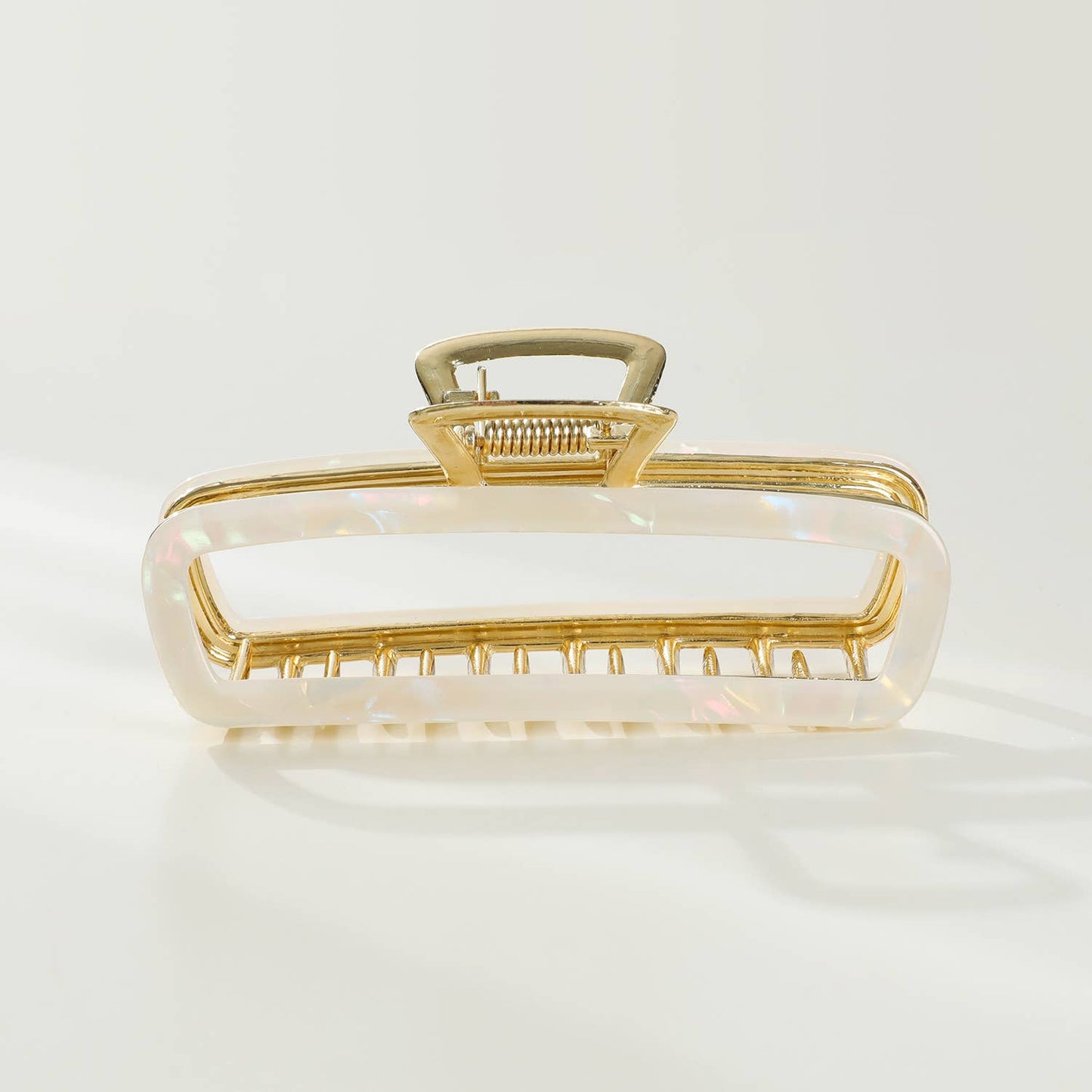 Harlow Large Rectangle Metal Claw Clip