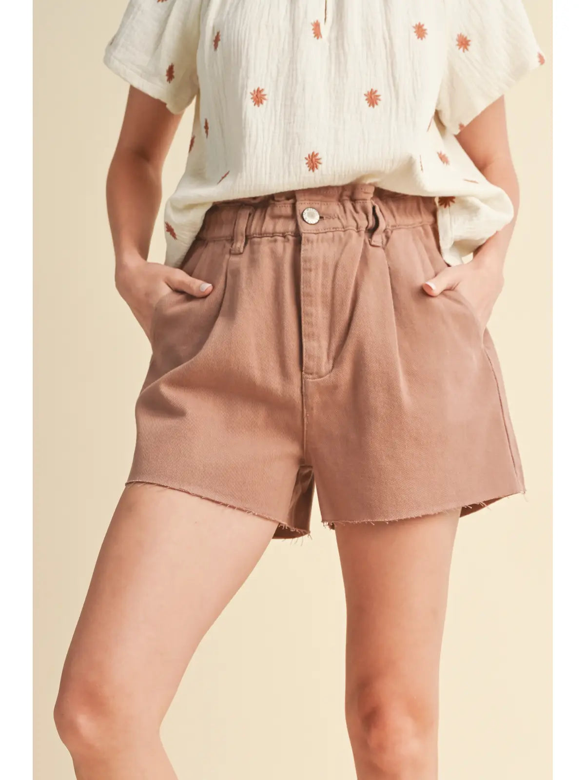 Paperbag Picnic Shorts Woodrose