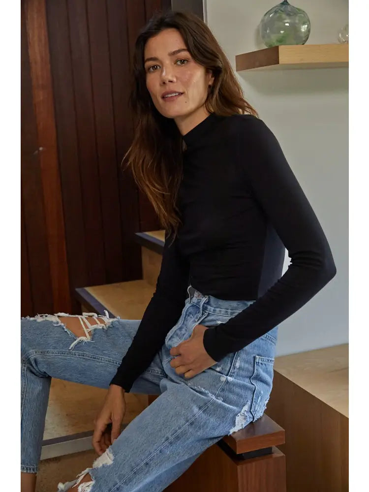 Perfect Layer Top Black