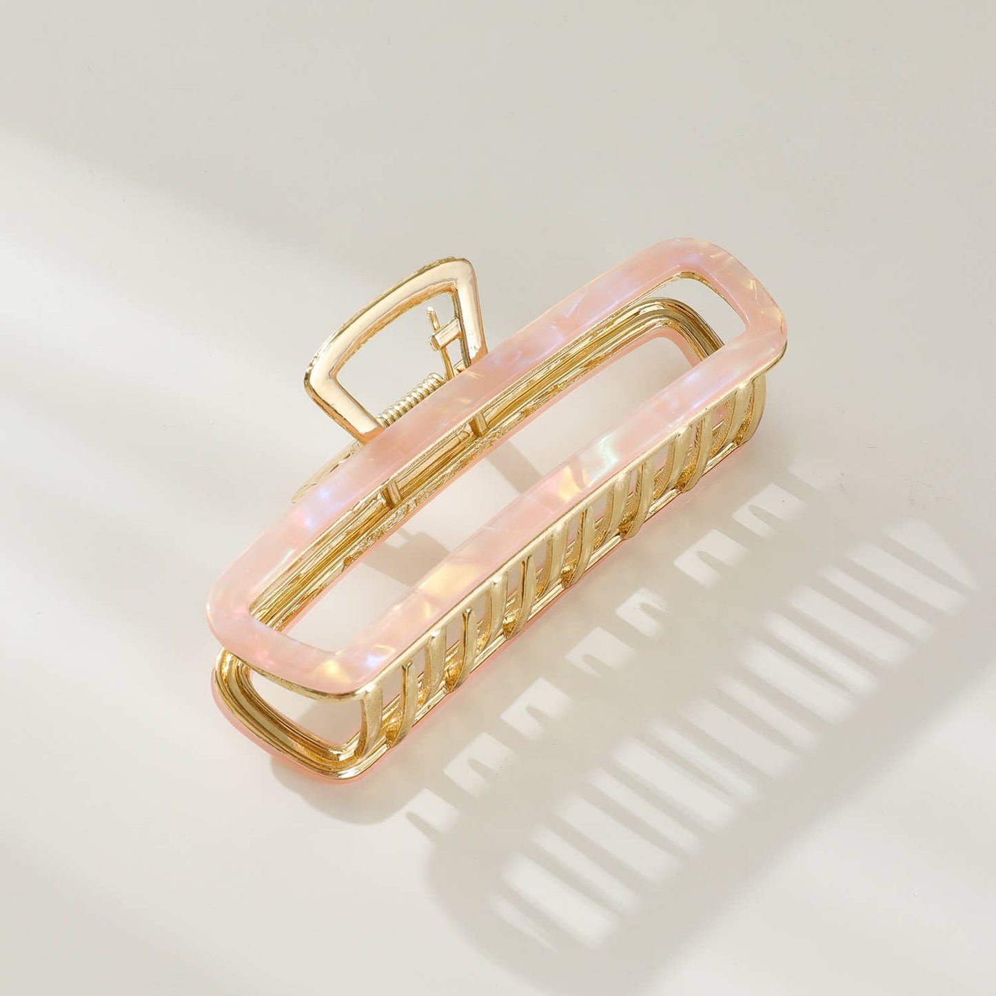 Harlow Large Rectangle Metal Claw Clip