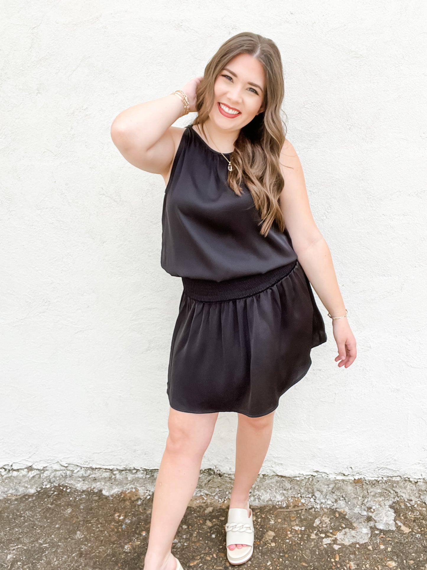 Rachelle Satin Dress