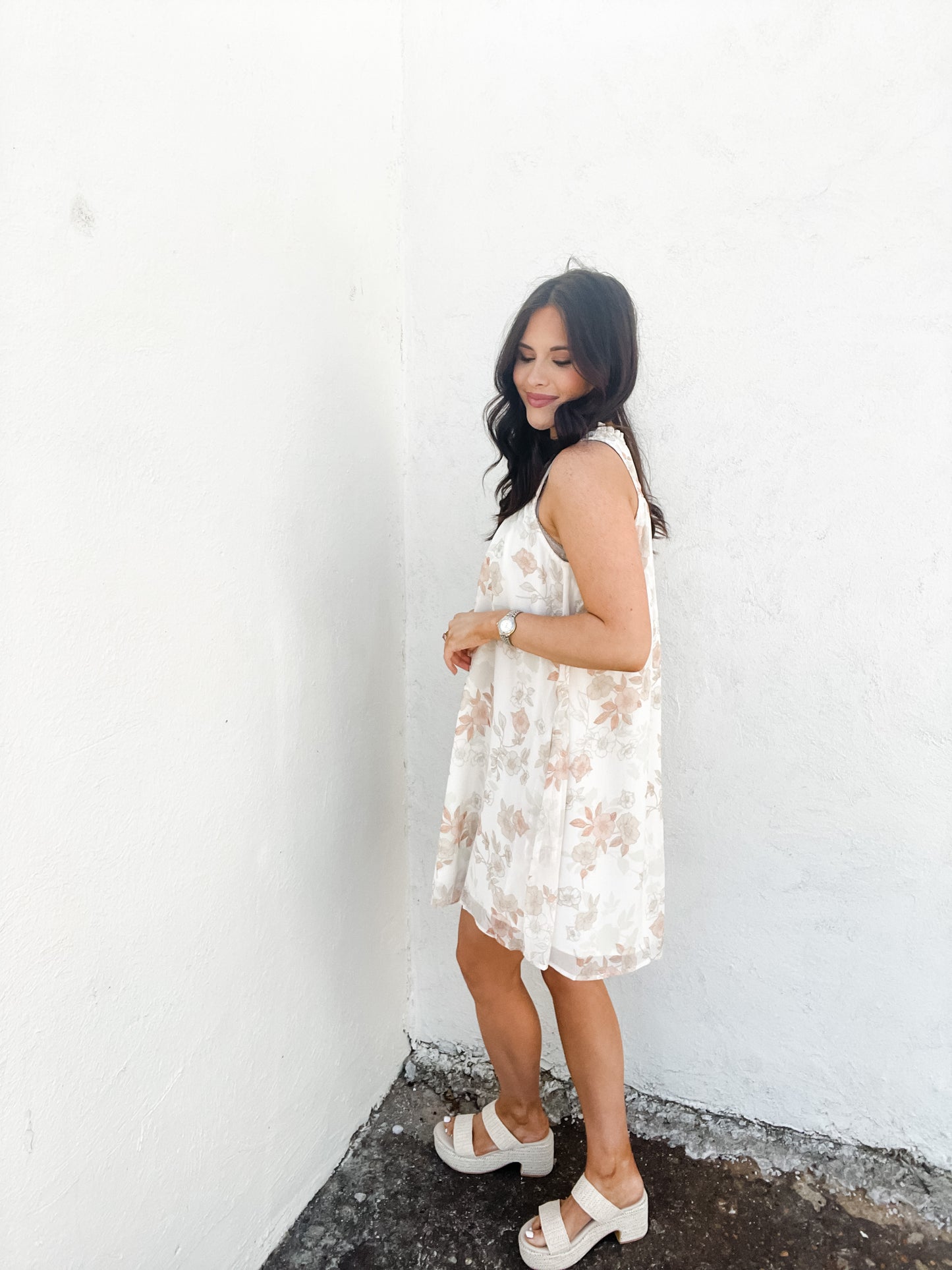 Natural Combo Dress