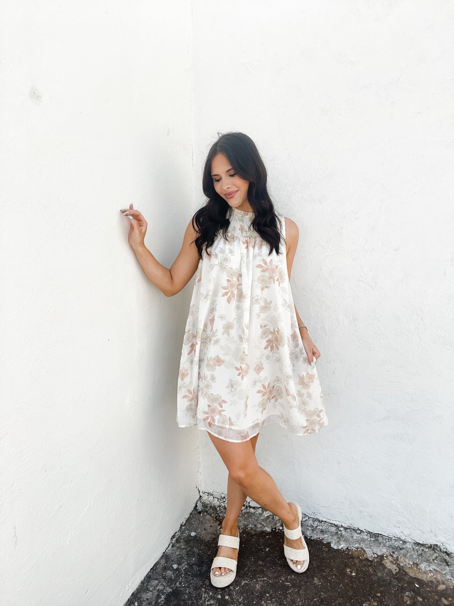 Natural Combo Dress