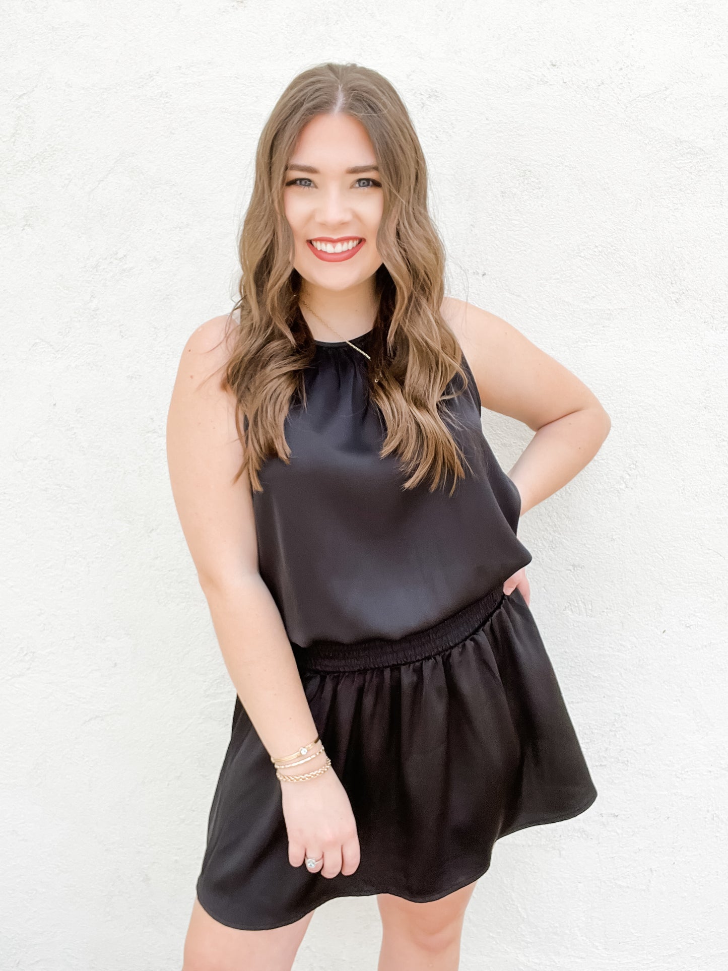 Rachelle Satin Dress