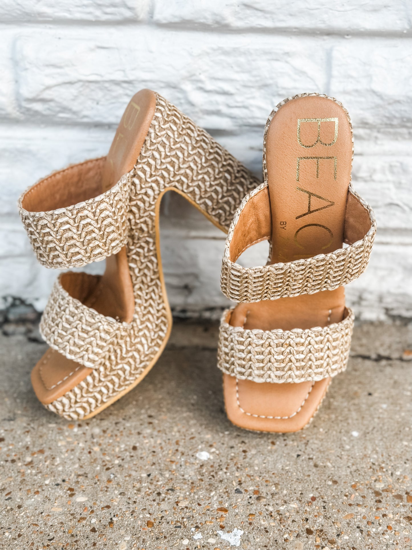 Gem Plateform Heel Cognac