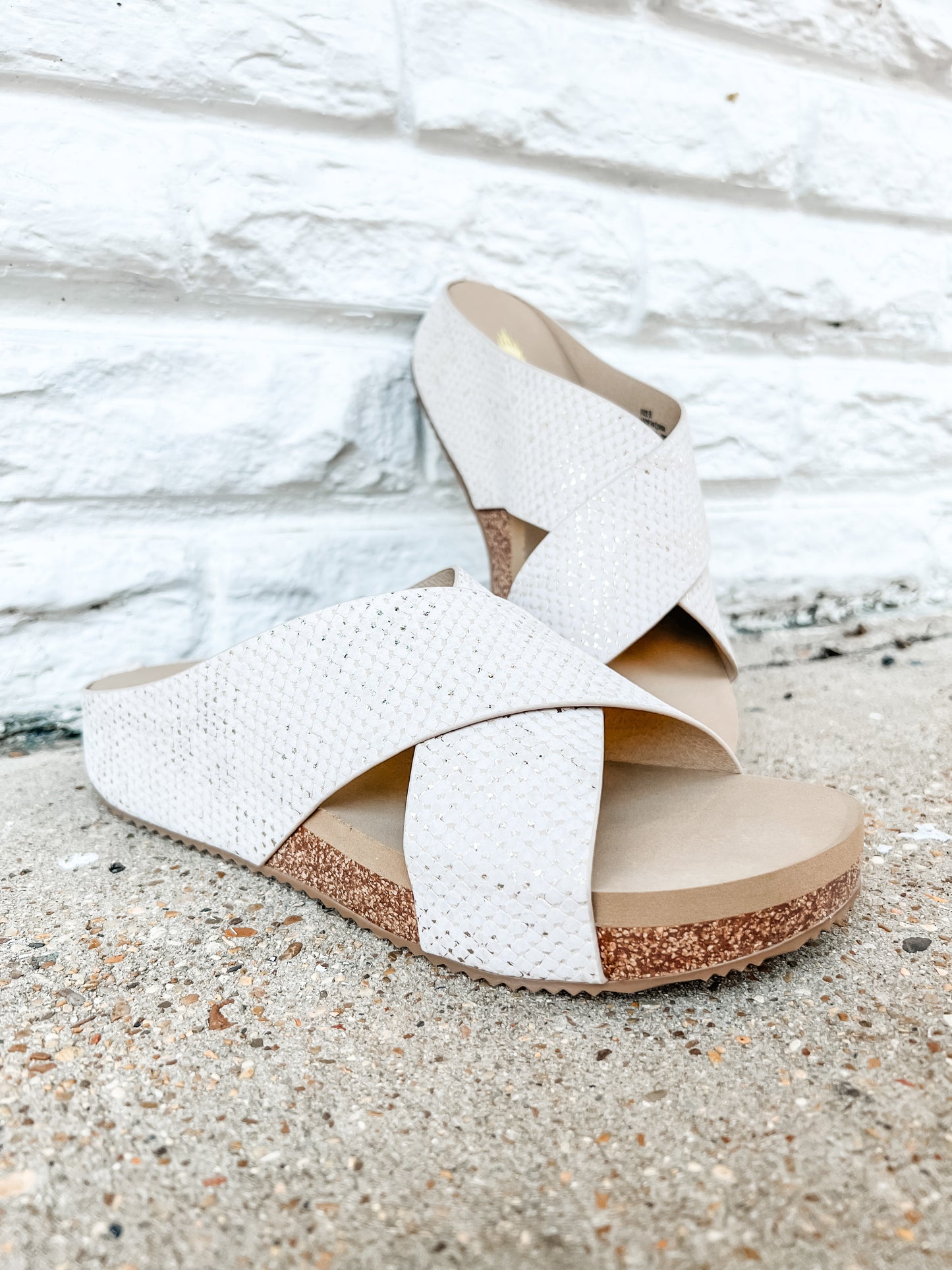 Ablette Champagne Snake Sandal