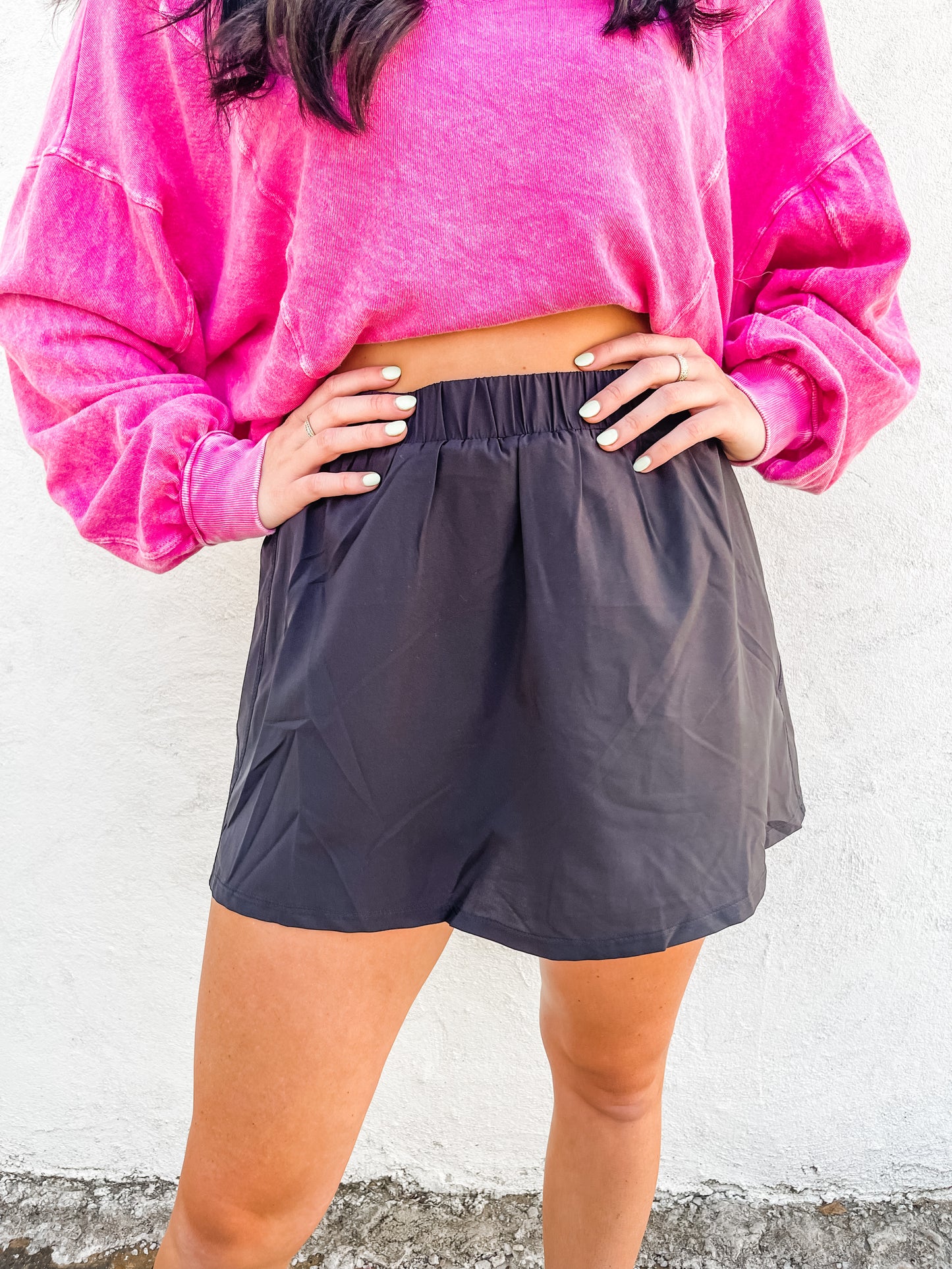 Make a Break For It Skorts Black
