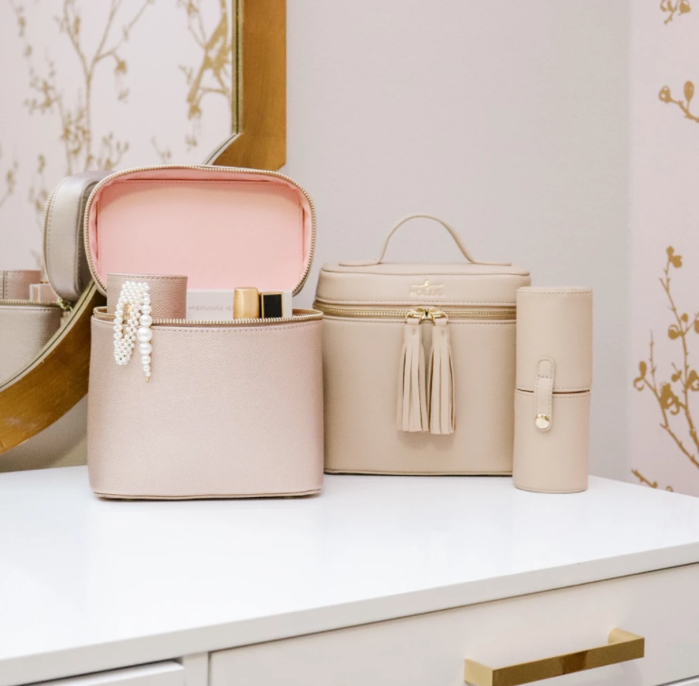 Mini Lux Cosmetic Bag Nude