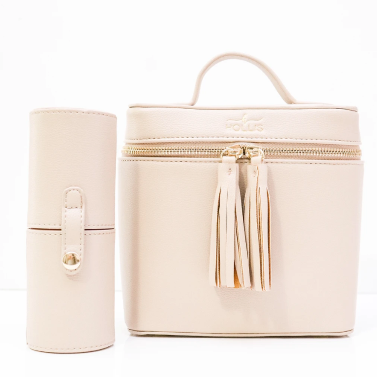 Mini Lux Cosmetic Bag Nude