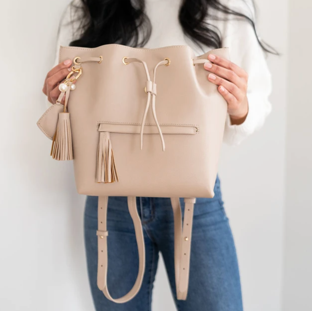Mini Backpack Nude