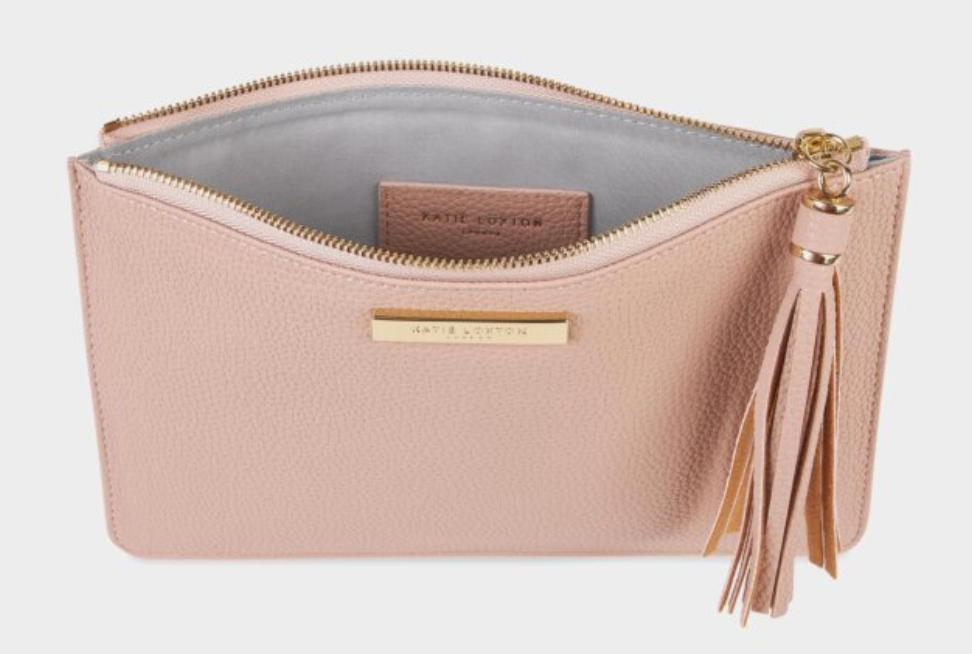 Sophia Tassel Pouch Pale Pink