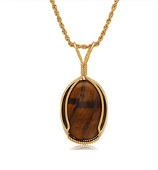 Cab Necklace Tiger's Eye