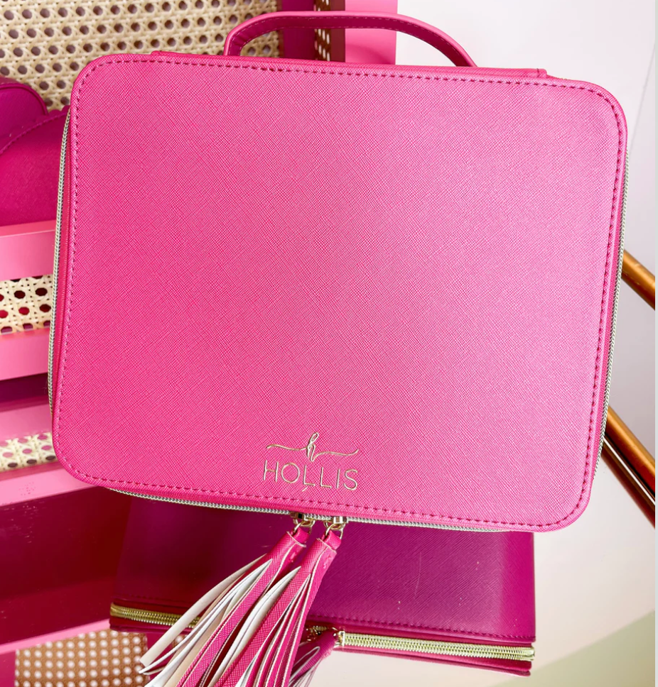 Jett Setter Cosmetic Bag Hot Pink