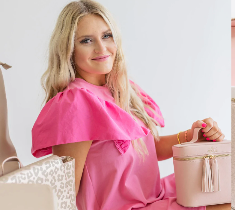 Mini Lux Cosmetic Bag Blush