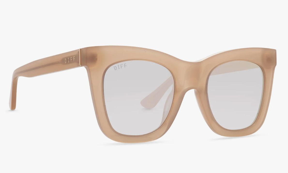Kaia Rustique Beige Mirror Sunglasses
