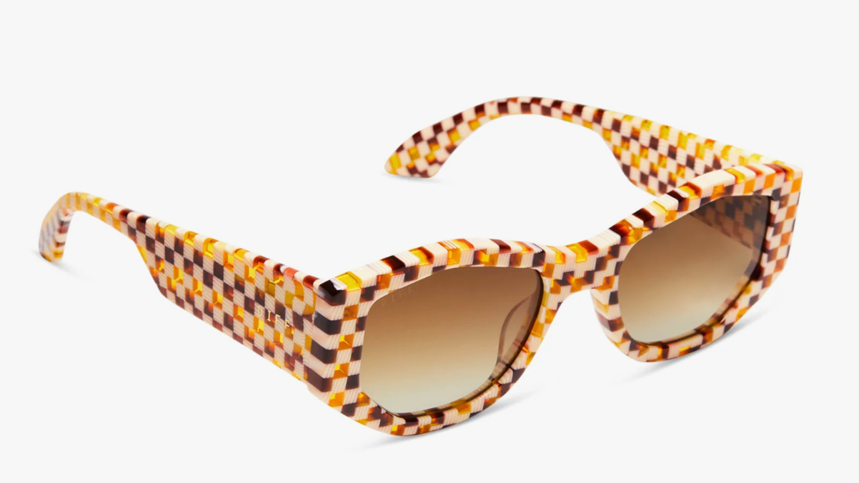 Zoe Chestnut Weave Sunglasses