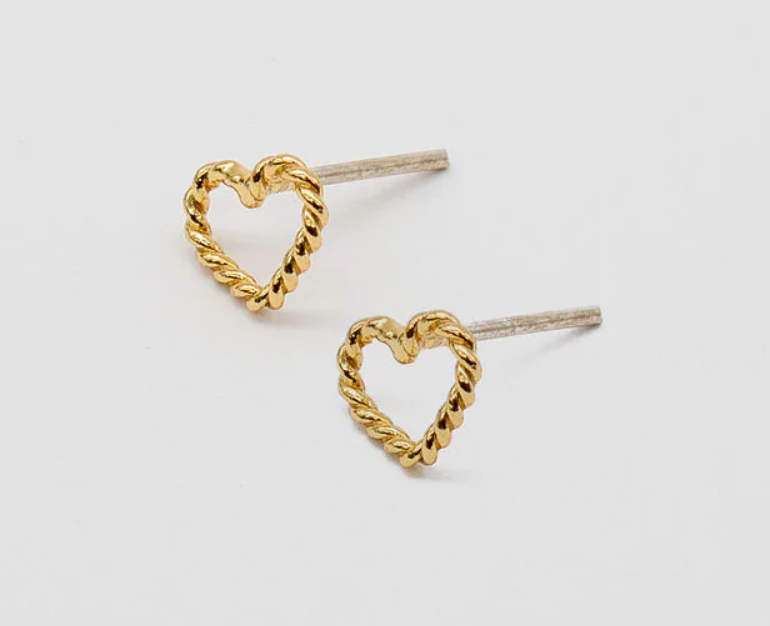 Aspen Heart Studs