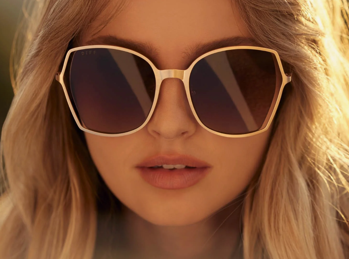 Donna III Brushed Gold/Taupe/Rose Sunglasses