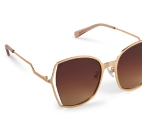 Donna III Brushed Gold/Taupe/Rose Sunglasses