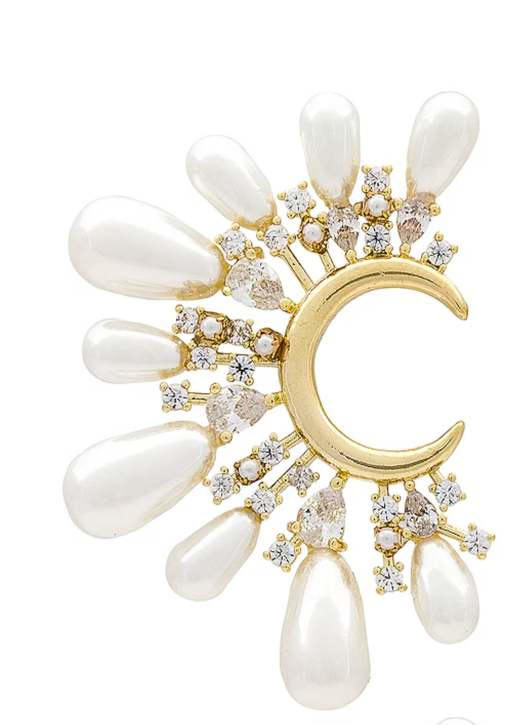 Pearl Moon Earrings