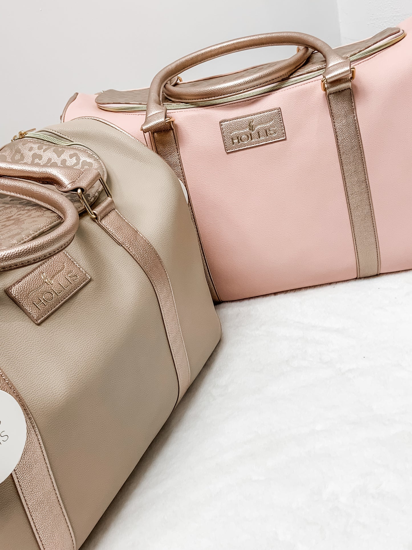 Lux Weekender Tote Blush