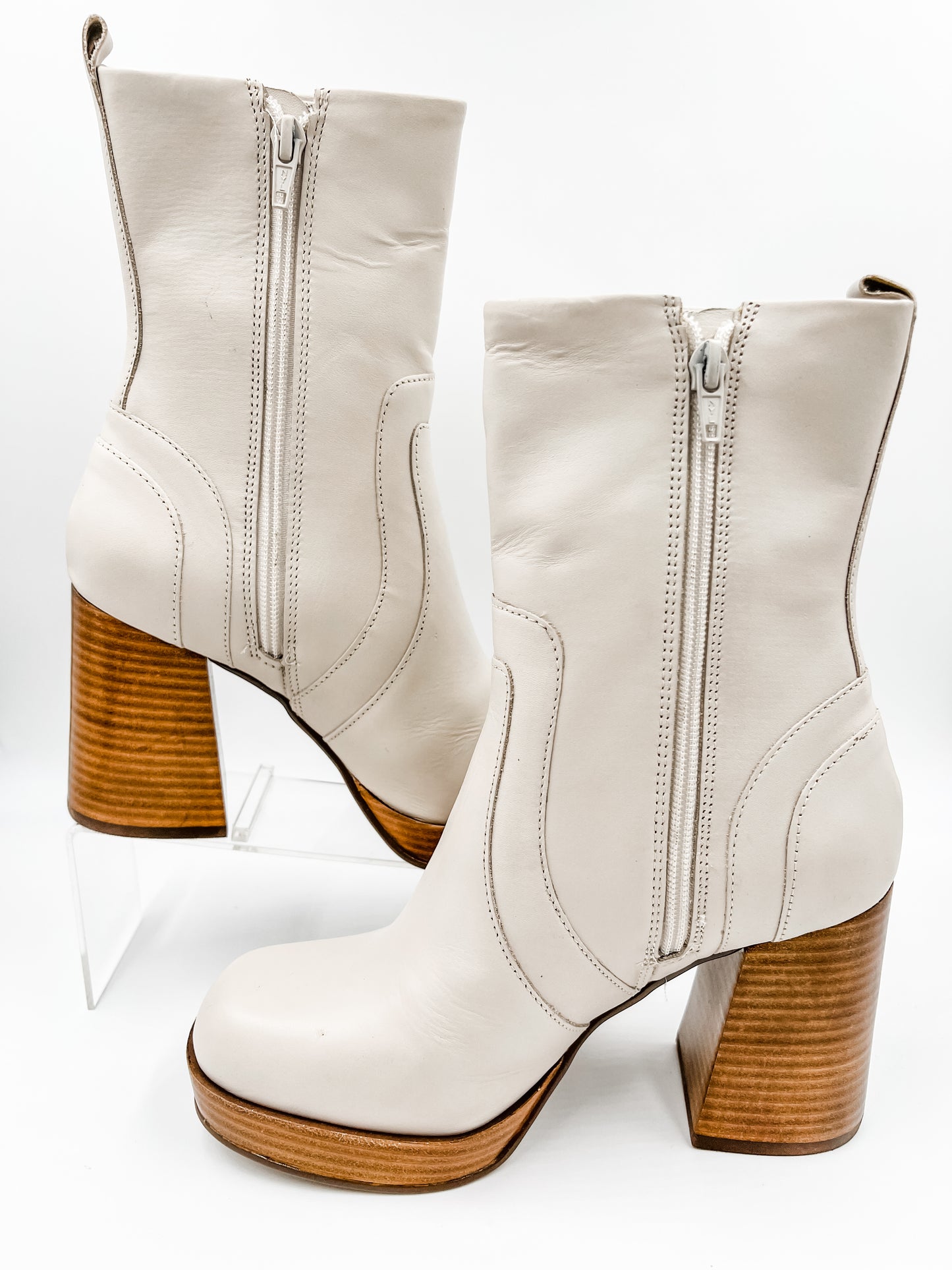 Edson Bone Leather Bootie