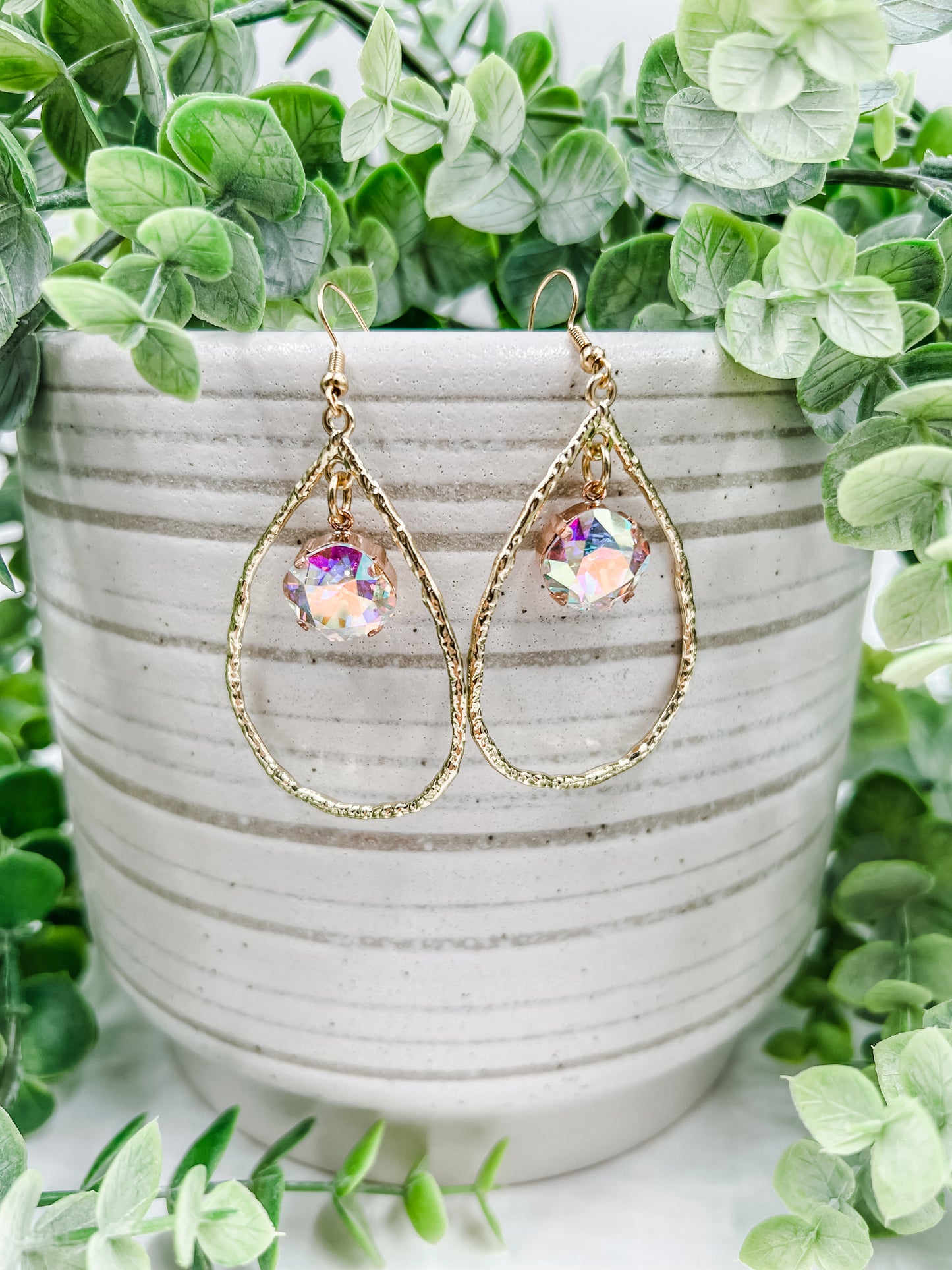 Teardrop Stones Earrings