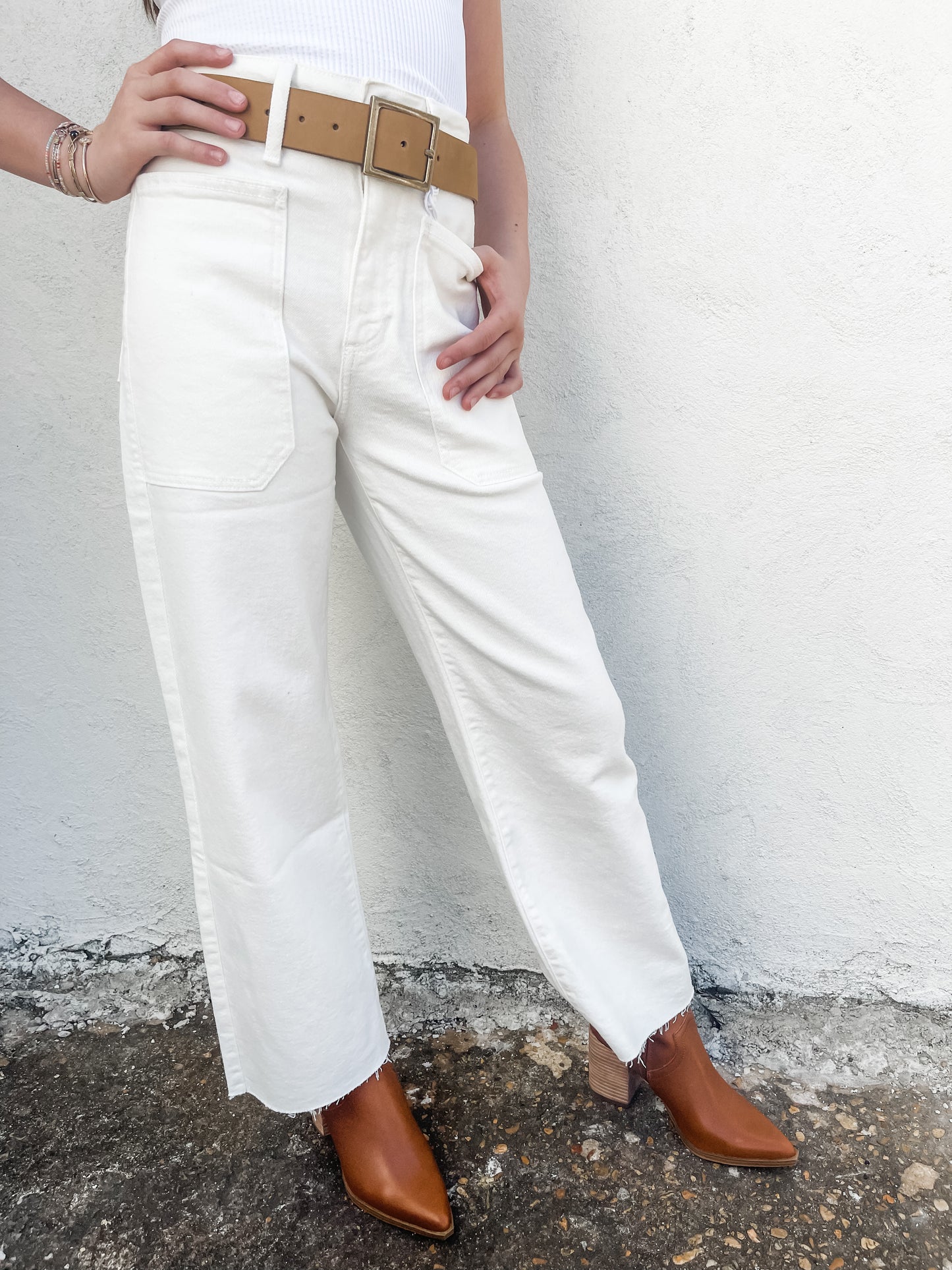 Nautical Wide Leg Jeans