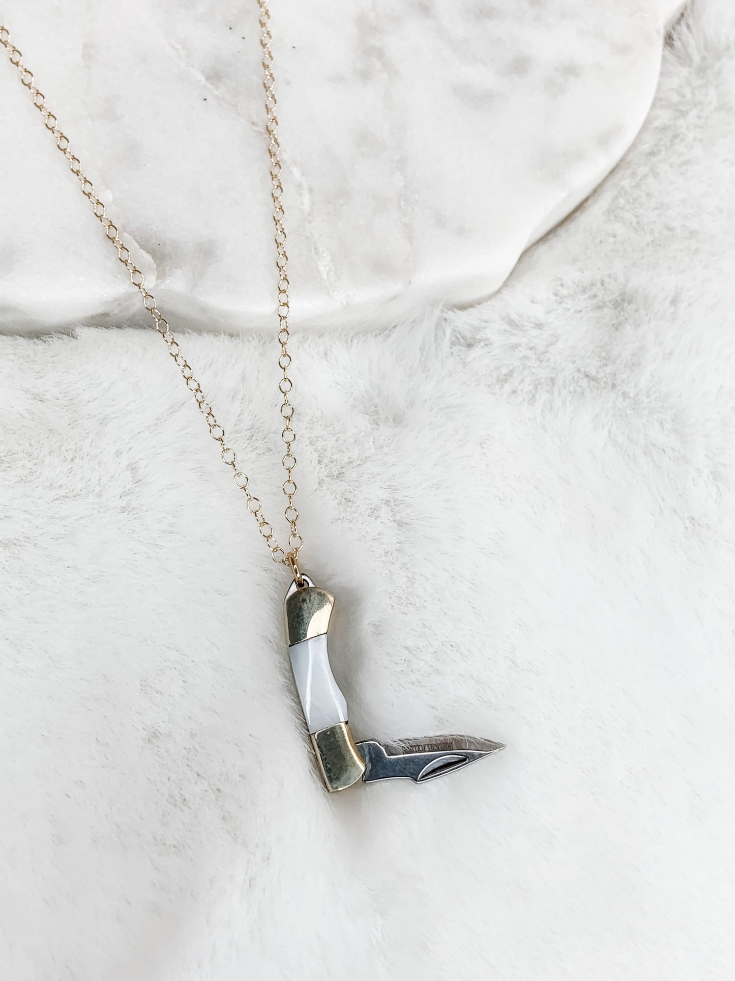 Pocket Knife Necklace