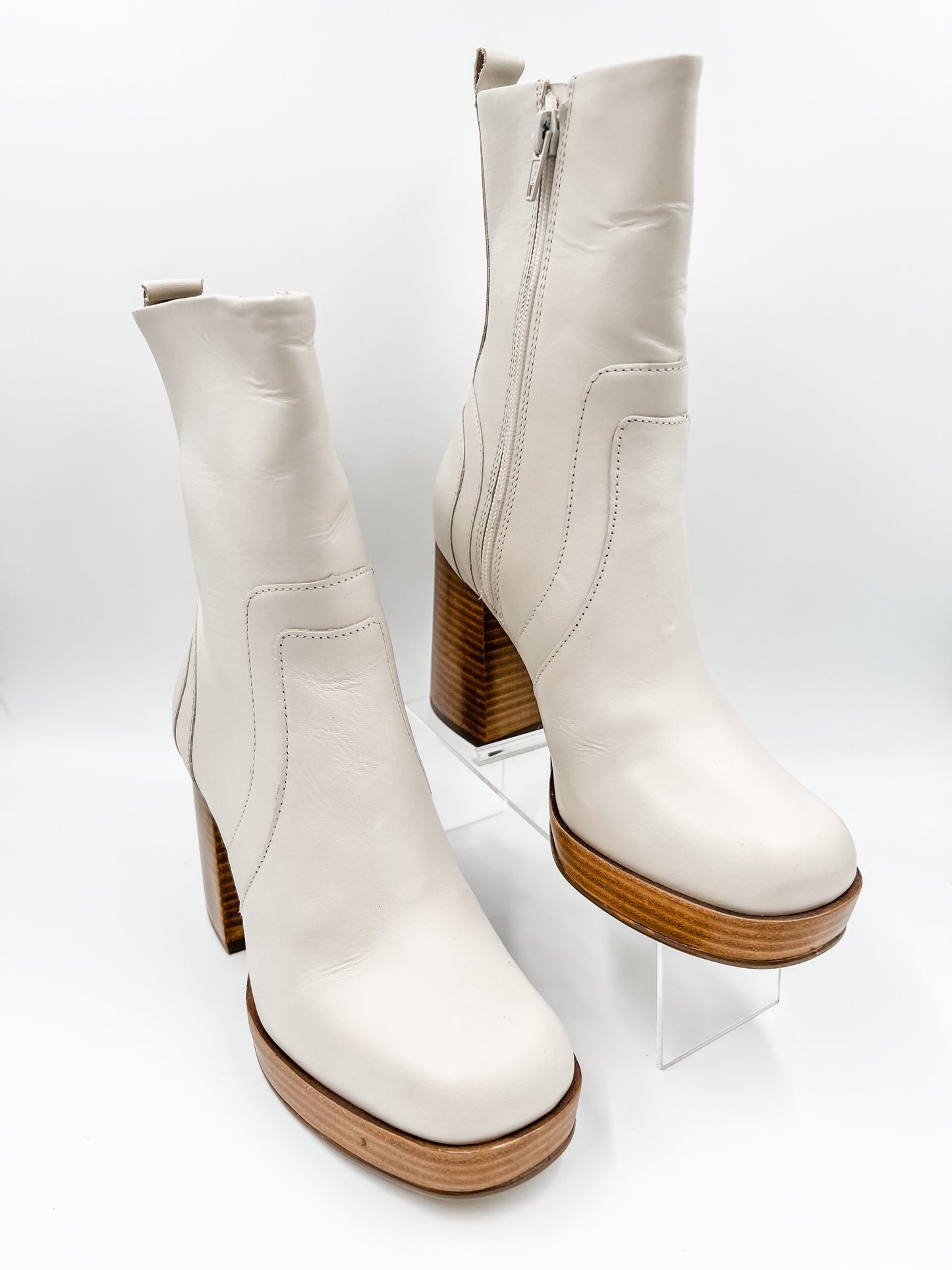 Edson Bone Leather Bootie