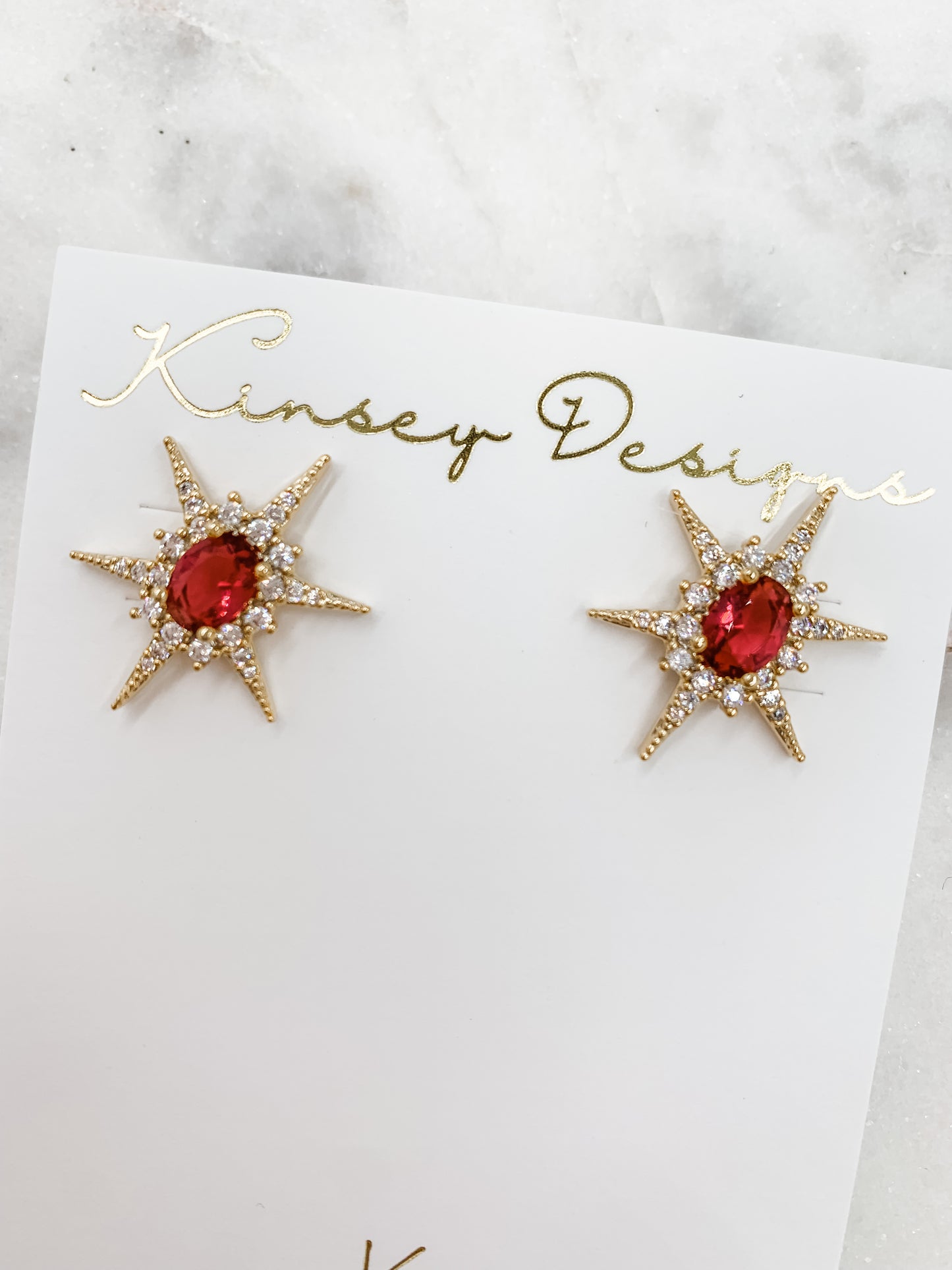 Faye Fuschia Stud