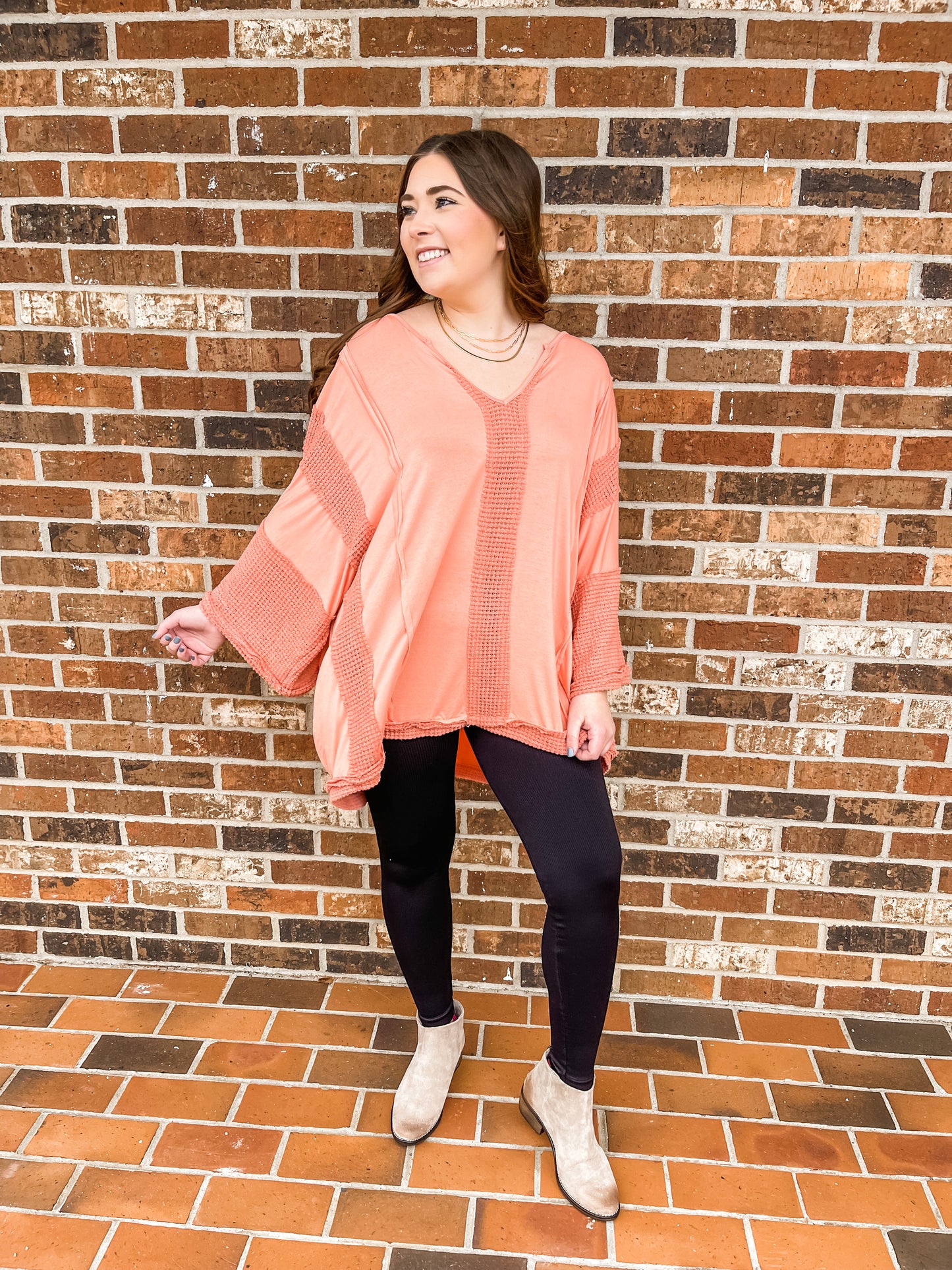 Time Away Coral Top