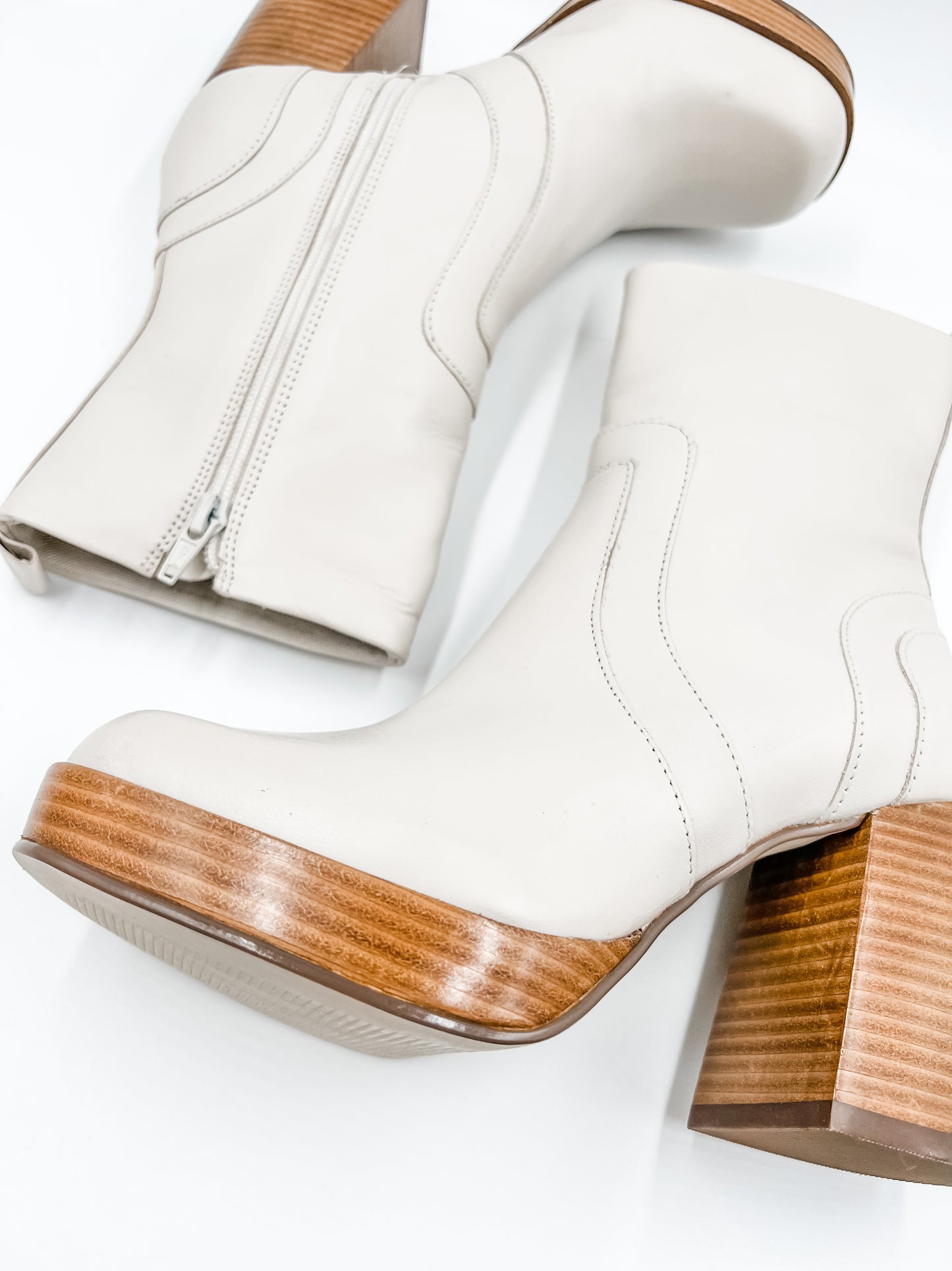 Edson Bone Leather Bootie