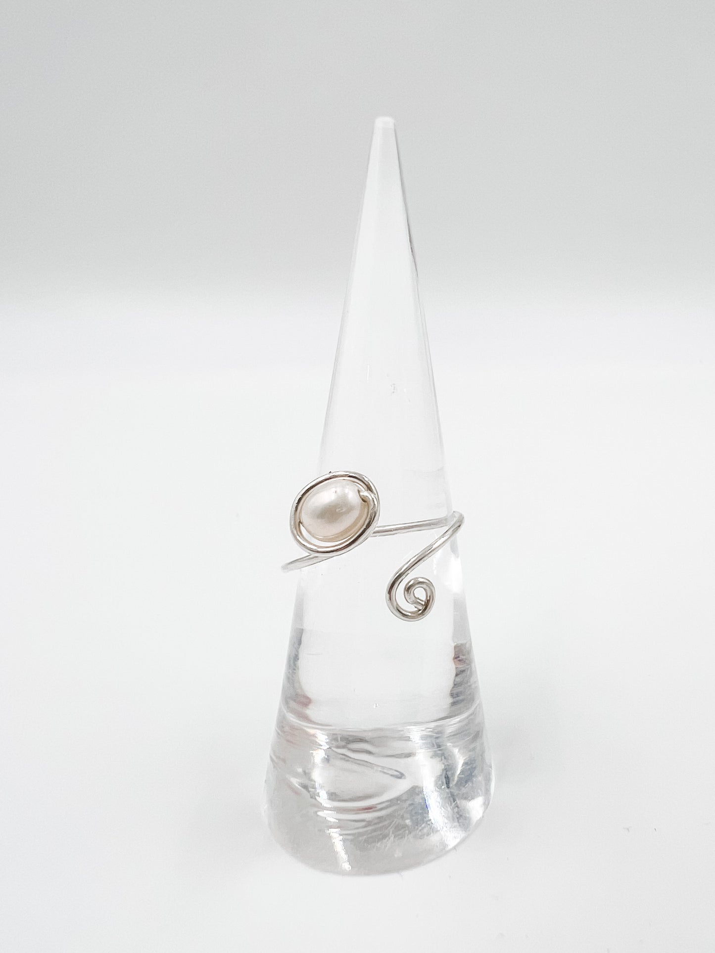 Pearl of My Heart Ring Silver