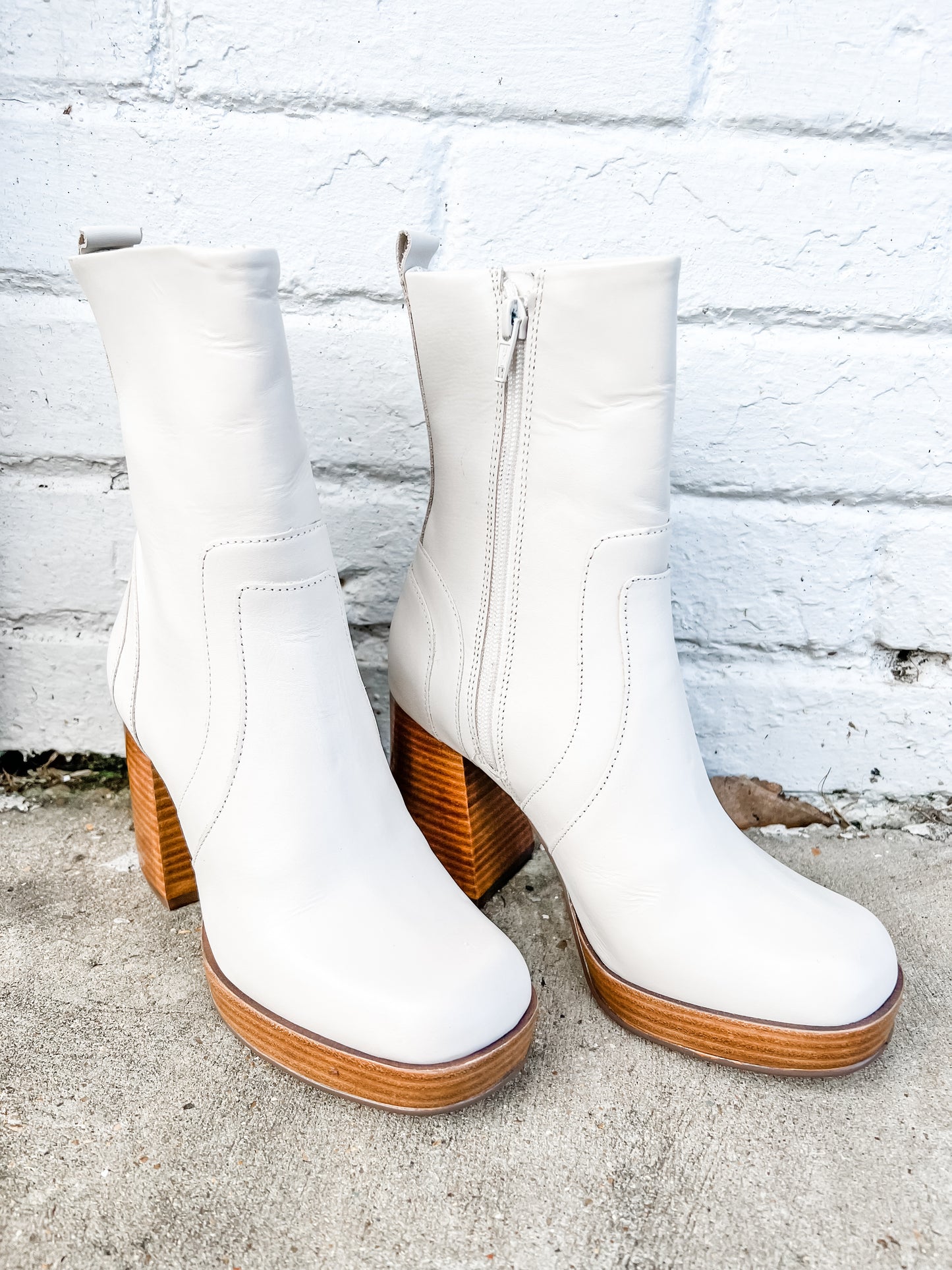 Edson Bone Leather Bootie