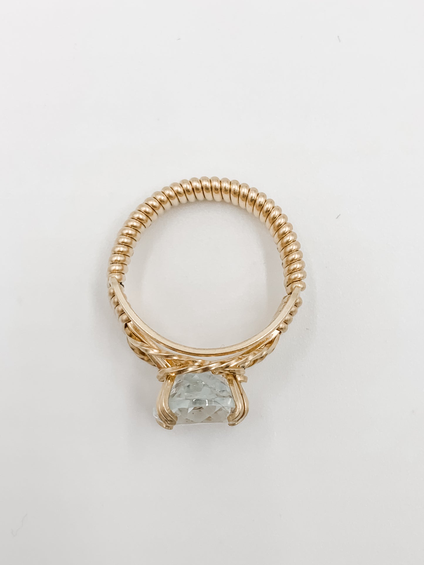 Gemstone White Topaz Ring