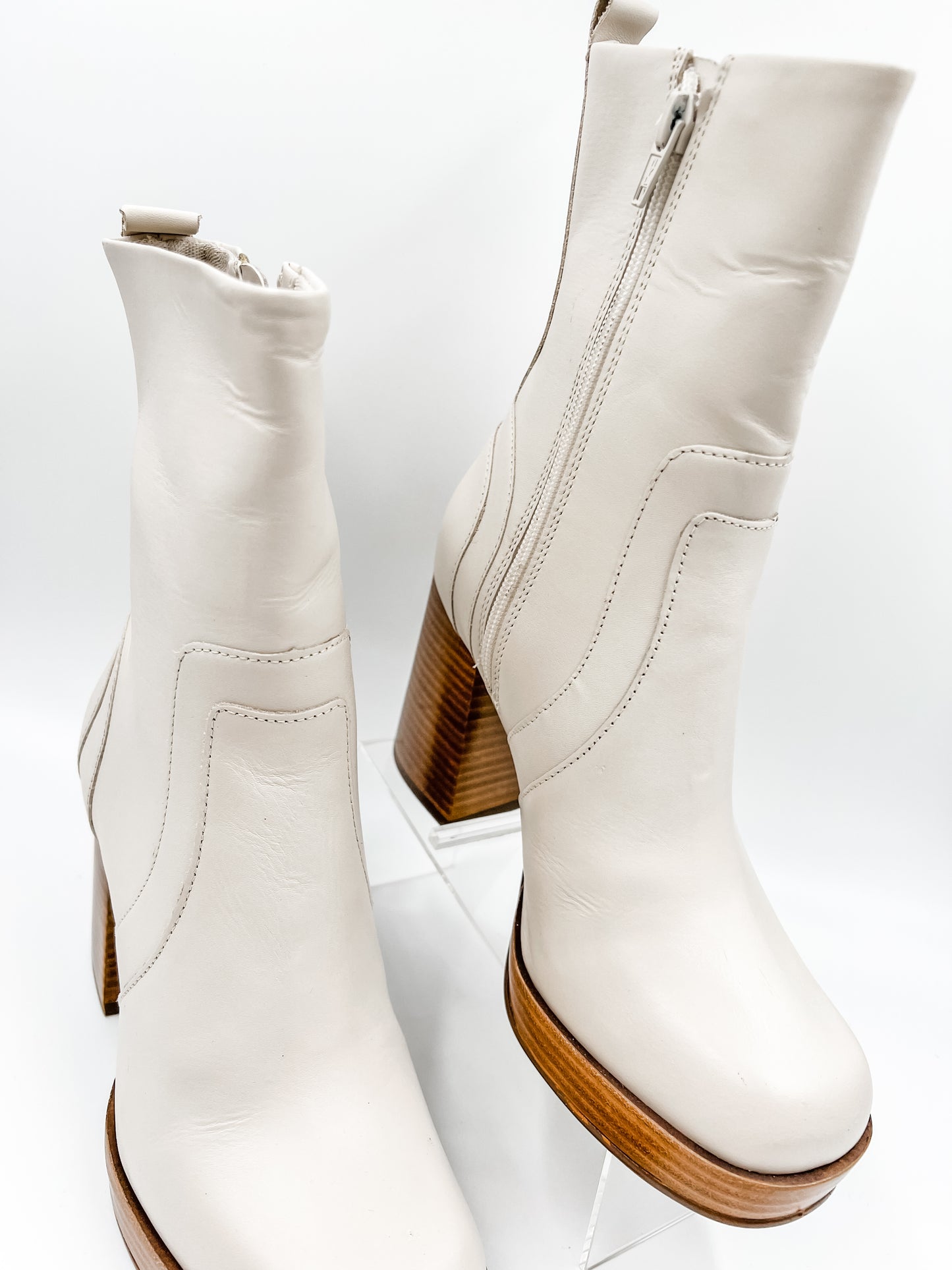 Edson Bone Leather Bootie